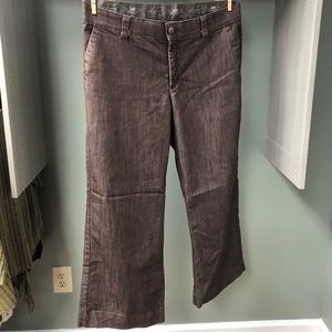 Lee Platinum Label Womens No Gap Waistband Mid-Rise. Brown. Size 18 Short